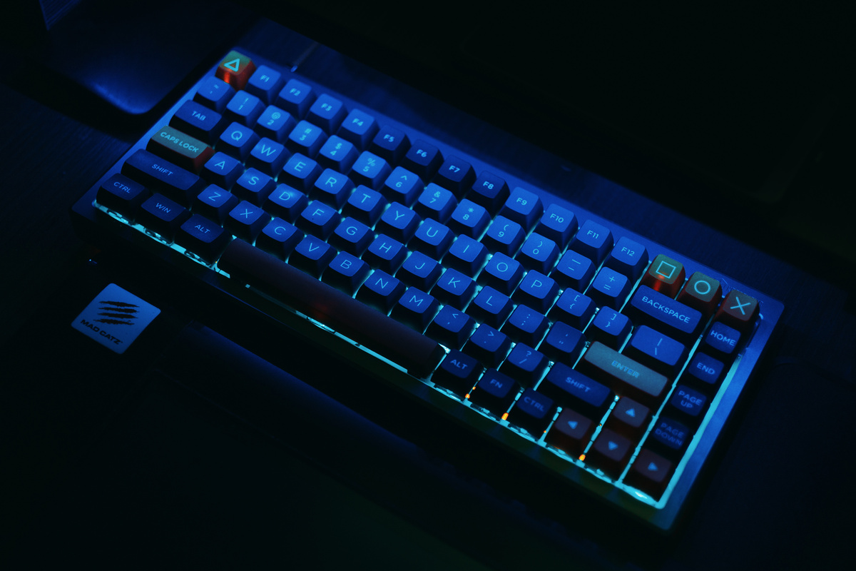 A Backlit Computer Keyboard